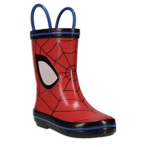 Marvel‎ Spiderman Children's Rubber Rainboots Sz (5-6)